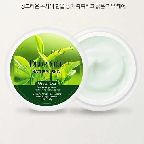 Крем для лица и тела «Зелёный чай». Deoproce Natural Skin Green Tea ...