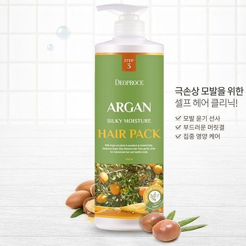 Бальзам для волос с аргановым маслом deoproce rinse argan silky moisture