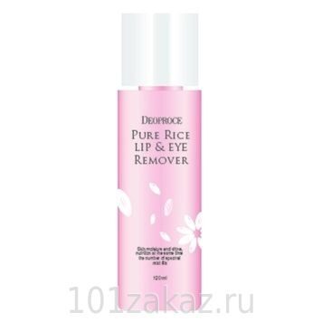 Средство для снятия макияжа Deoproce на рисовой воде – Pure Rice Lip & Eye Remover 100ml