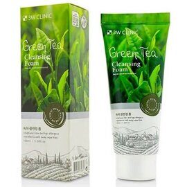 Пенка для умывания с зелёным чаем 3W Clinic Green Tea Cleansing Foam 100ml