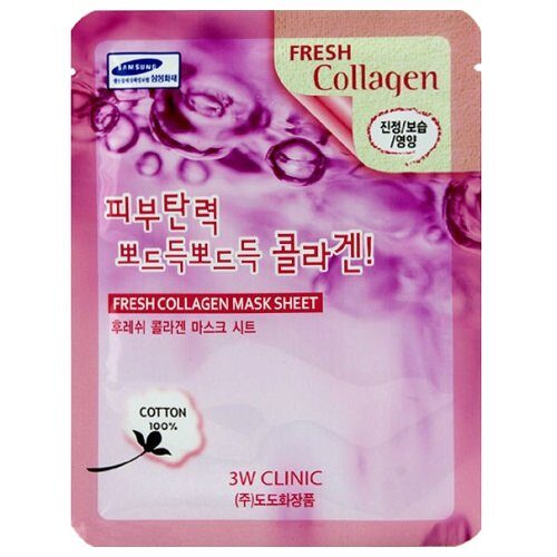 Тканевая маска с коллагеном 3W Clinic Fresh Collagen Mask Sheet