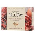 Рисовое мыло с гранатом и пионом Rice Day Pomegranate Soap, 100 г