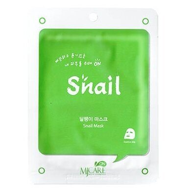 Тканевая маска с экстрактом слизи улитки MJ Care On Snail Mask Pack