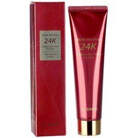 Крем для глаз с 24К золотом и коллагеном The Saem Royal Natural 24K Collagen Eye Cream For Face, 100 мл