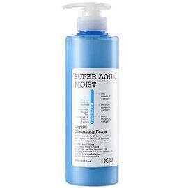 Пенка для умывания увлажняющая Welcos IOU Super Aqua Moist Cleansing Foam 500ml