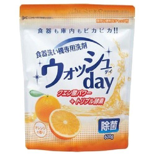 Порошок для посудомоечных машин с апельсином. Nihon Automatic Dish Washer Detergent 600g.