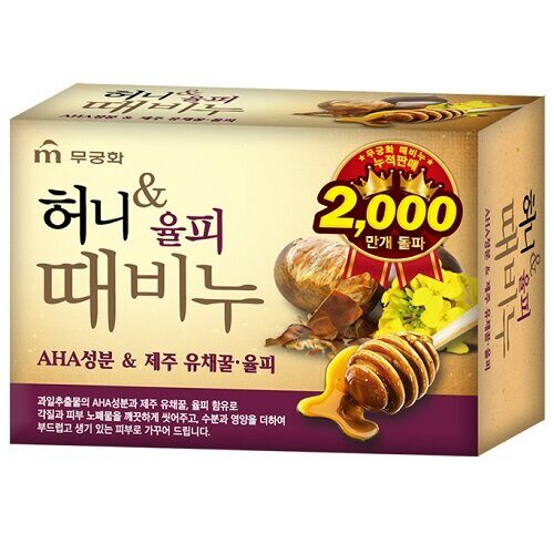 Мыло-скраб Мёд и каштан Mukunghwa Honey & Chestnut Scrub Soap 100g